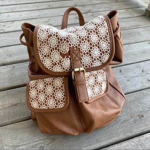 2/$30 || Faux Leather Backpack